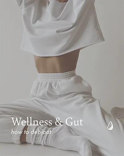 Take care of yourself post with wellness tips on a neutral background