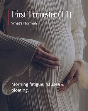 Dr. Fajer informative post about signs of labour on a deep rose background